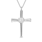 Baseball Cross Shield Pendant Necklace Engraving Sports Outdoors