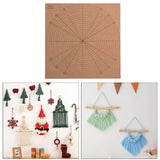 40x40cm Square Macrame Board Double Sided Braiding Plate
