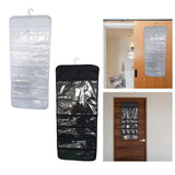 Double Sided Jewelry Hanging Organizer 49 Pockets, 17x40inch
