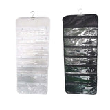 Double Sided Jewelry Hanging Organizer 49 Pockets, 17x40inch