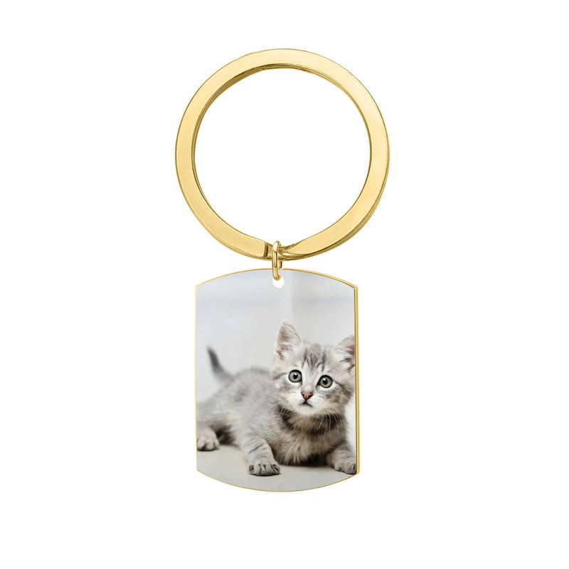 Double Sided Keychain Photo Keychain Personalized Picture Keepsake Text Keychain