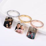 Double Sided Keychain Photo Keychain Personalized Picture Keepsake Text Keychain