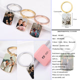 Double Sided Keychain Photo Keychain Personalized Picture Keepsake Text Keychain