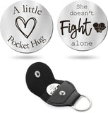 Pocket Hug Token LDR Keepsake Stainless Steel Gift Keychains