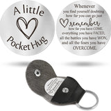 Pocket Hug Token LDR Keepsake Stainless Steel Gift Keychains