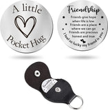 Pocket Hug Token LDR Keepsake Stainless Steel Gift Keychains