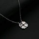 6MM Heart Bezel Setting Breast Milk Resin Necklace 16''+2''