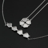6MM Heart Bezel Setting Breast Milk Resin Necklace 16''+2''