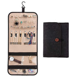 Double-Sided Wardrobe Storage Bag for Travel Jewelry Earrings