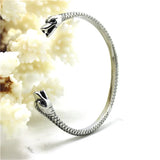 Double Snake Head Bracelet Stainless Steel Gothic Punk Biker