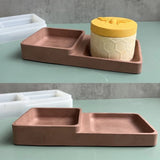 Square Storage Box Mold Flower Pot Base Mirror Silicone Mold