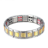 Mens Double Strength Magnetic Therapy Bracelet Arthritis Pain Relief