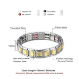 Mens Double Strength Magnetic Therapy Bracelet Arthritis Pain Relief