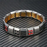Mens Double Strength Magnetic Therapy Bracelet Arthritis Pain Relief