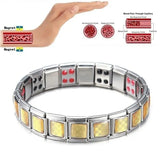 Mens Double Strength Magnetic Therapy Bracelet Arthritis Pain Relief