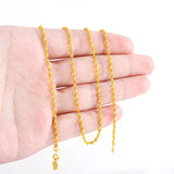 Double-Water Wave Women's Necklace 14K Snake Bone Chain Short Choker