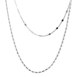 S925 Sterling Silver Double Chain Necklace Compact Ins Niche Clavicle Chain