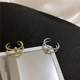 Gold-Plated Zircon Double Opening Ring Set