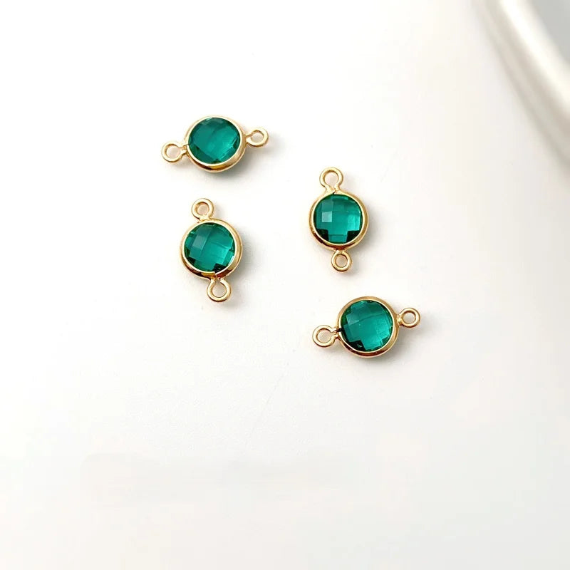 Crystal Glass Pendant Earrings - DIY Jewelry Accessories