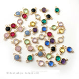 Crystal Glass Pendant Earrings - DIY Jewelry Accessories