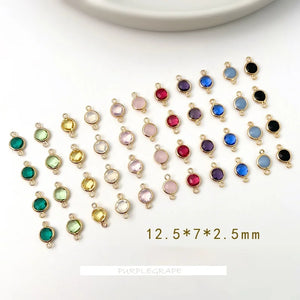 Crystal Glass Pendant Earrings - DIY Jewelry Accessories