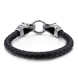 Double-headed Wolf Leather Men's Bracelet Domineering Jewelry
