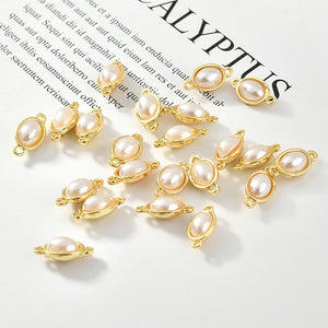 Geometric Oval Alloy Charms for Jewelry Making