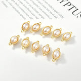 Geometric Oval Alloy Charms for Jewelry Making