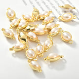 Geometric Oval Alloy Charms for Jewelry Making