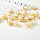 Geometric Oval Alloy Charms for Jewelry Making