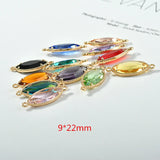 Copper Charms Glass Decoration DIY Jewelry 40pcs/lot
