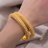 Double Layer High Dubai Bangles Bracelets Jewelry Wedding Bangles