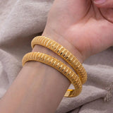 Double Layer High Dubai Bangles Bracelets Jewelry Wedding Bangles