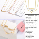 Double Layer Stainless Steel Collar Necklace Paperclip Chain Love Gift