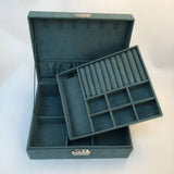 Double-layer Velvet Jewelry Box Large Space Jewelry Holder
