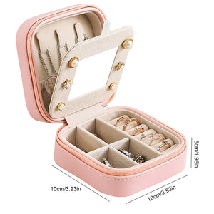 Double-layer Mini Stud Earrings Jewelry Box