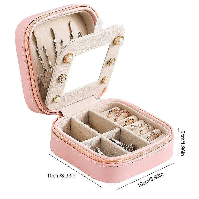 Double-layer Mini Stud Earrings Jewelry Box