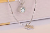 Zirconia Star 925 Silver Necklace for Women Short Chain Choker Gift