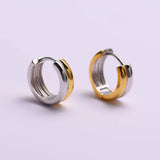 S925 Sterling Silver Geometric Ins Double-Layer Separation Earring