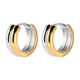 S925 Sterling Silver Geometric Ins Double-Layer Separation Earring