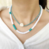 Bohemian Double Layer Bead Necklace