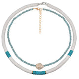 Bohemian Double Layer Bead Necklace