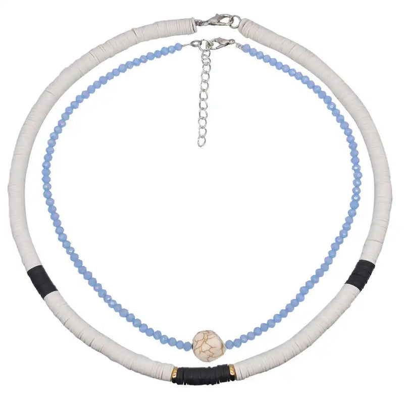 Bohemian Double Layer Bead Necklace