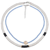 Bohemian Double Layer Bead Necklace