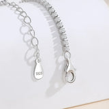 925 Sterling Silver Double Layer Bead Bracelet for Women