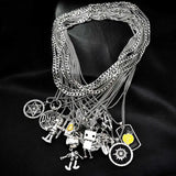 Double Layer Stainless Steel Necklaces, Punk Men's Titanium Sweater Chain