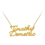 Personalized 925 Sterling Silver Double Necklace - 18k Plated