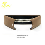 Double-Opening Button Jewelry Box Velvet Ring Box Pendant Bracelet Necklace Box