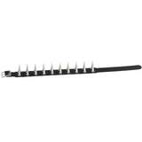 Double Row Rivet Spike Leather Collar Sexy Choker Necklace