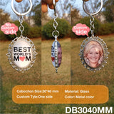 Personalized Photo Keychain Double Side Custom Baby Keyring